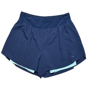 Hoka Women's Running Shorts Blue‎ Athletic Lightweight Sportswear Activewear